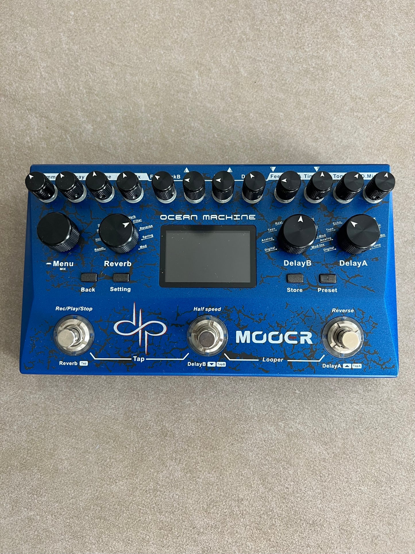 Mooer Ocean Machine Delay Reverb Looper Pedal