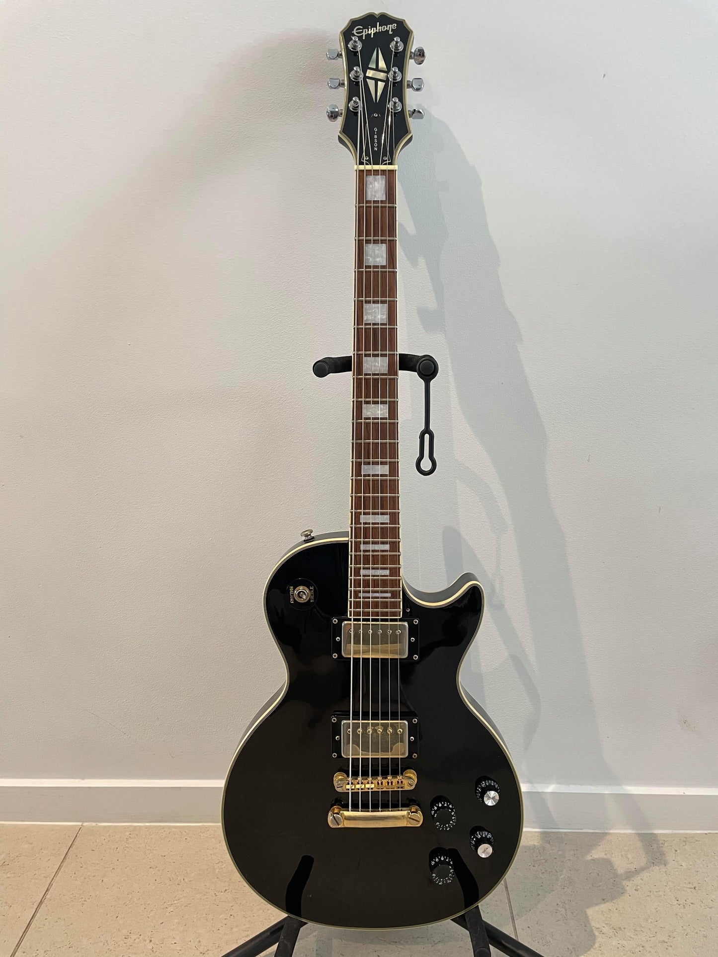 Epiphone Les Paul Custom Electric Guitar Black MIK 2000
